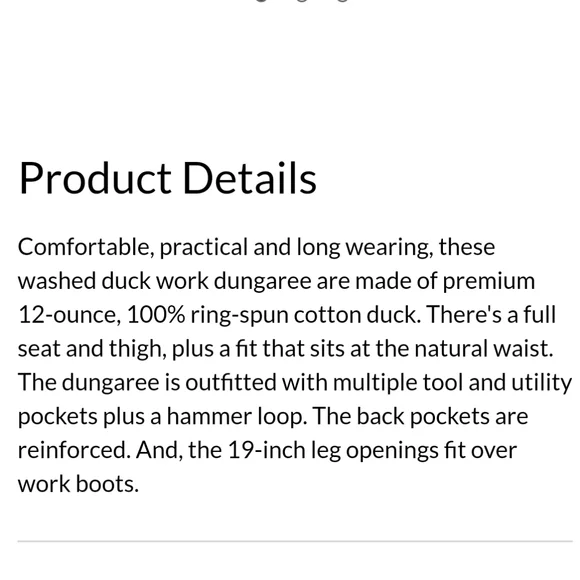 Carhartt Loose Fit (Unlined) Utility Pants Black Size 38" Waist 30" Inseam - Picture 9 of 11